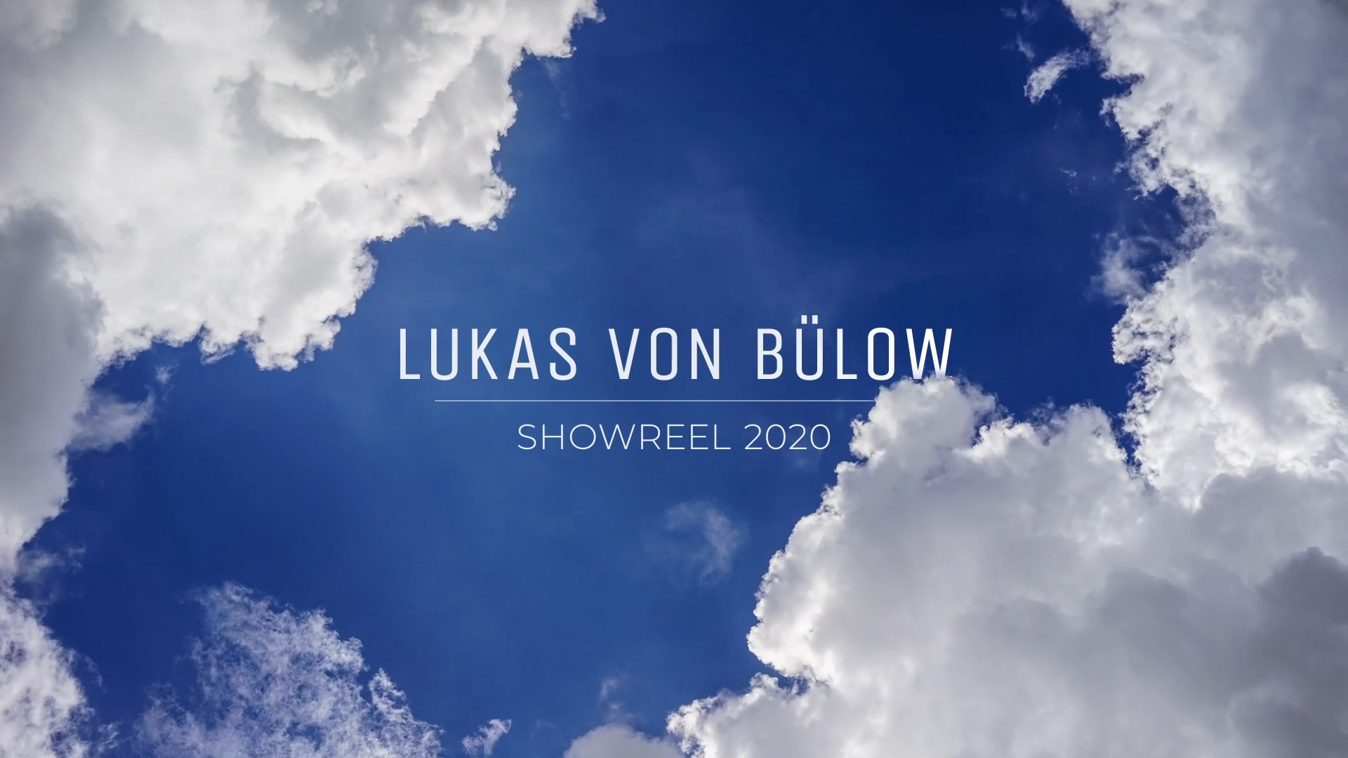 Lukas von Bülow Startbild Showreel